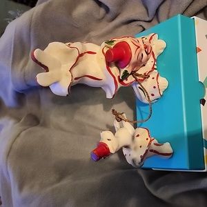 Vintage Kreiss circus clown and dog porcelain.  1950's